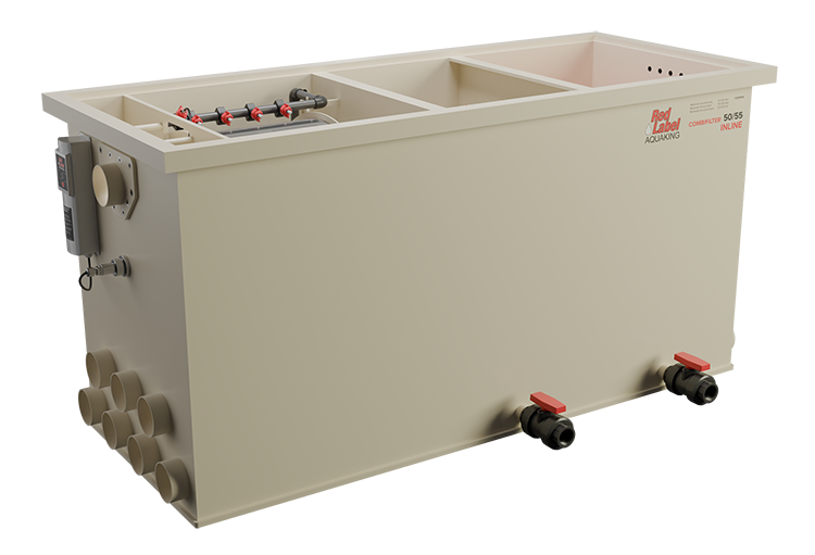 Inline Combi 50/55 Filter Red Label Excl. Filter Media - Aquaking