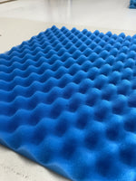 Espuma de burbujas 50x50x3 azul fino 30 ppi
