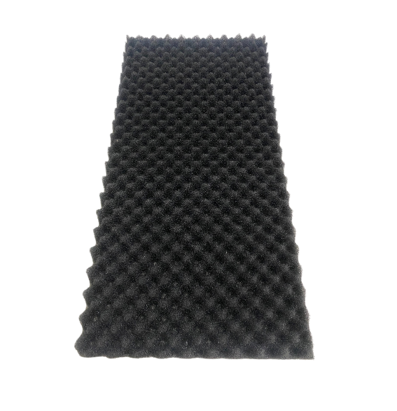 Nitrile foam 100x50x4 black coarse 10 ppi