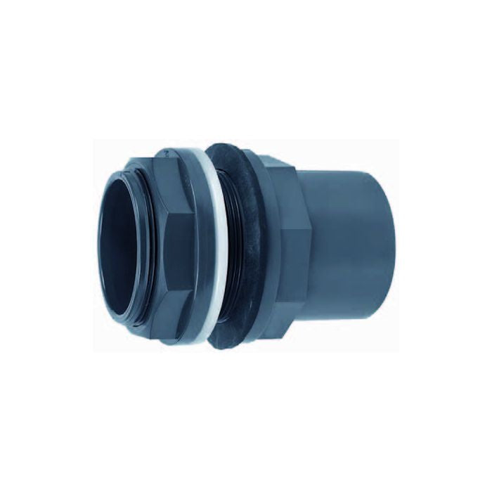 PVC tank bulkhead fitting 90/110 x 90mm - AquaForte