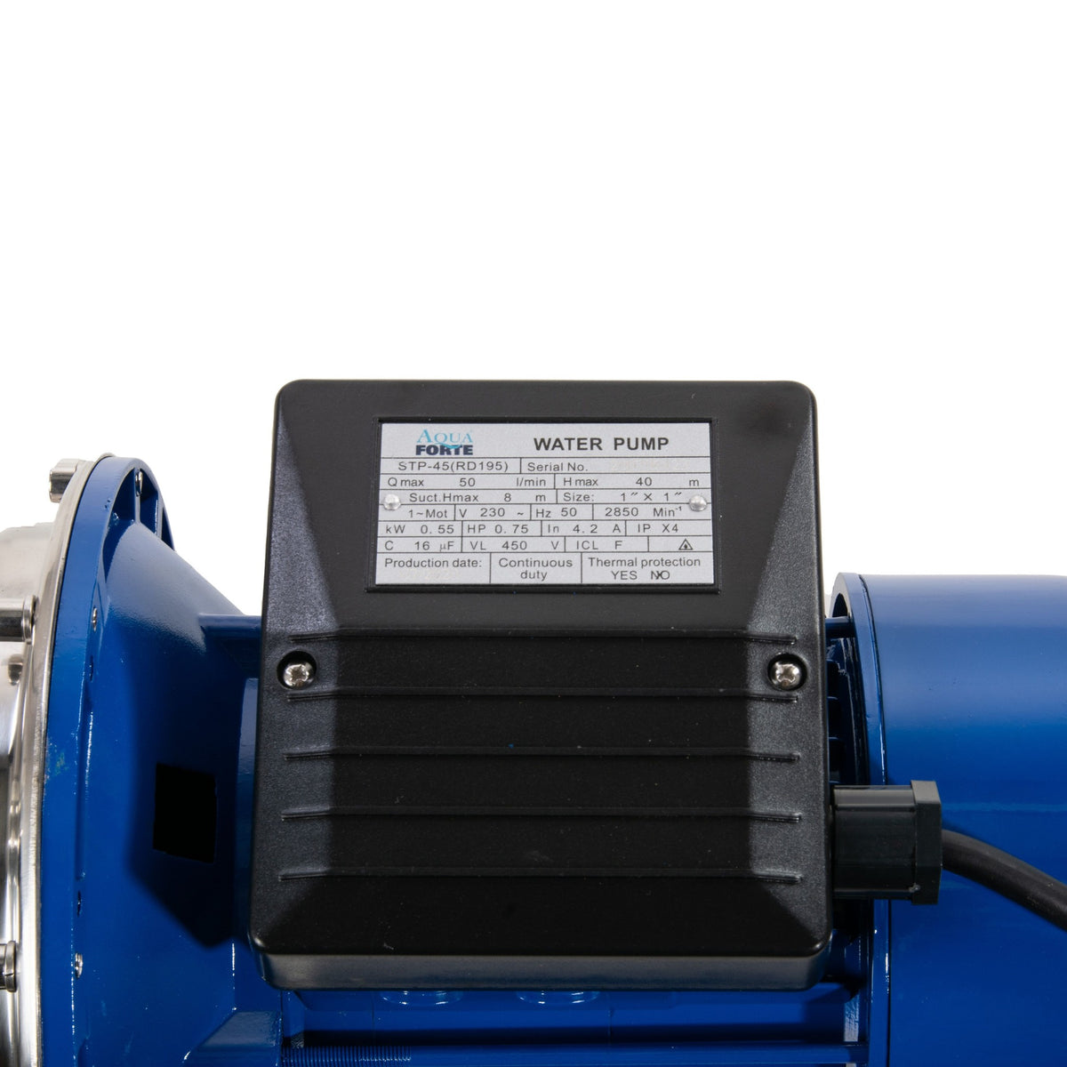 Jetpumpen-Spülpumpe für Trommelfilter AJM60S 0,8 kW max. 2,8 m³ / 4,2 bar - AquaForte