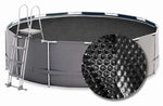 Cubierta solar Premium redonda - 500 cm (medida de lona 494) - Negro - W'eau