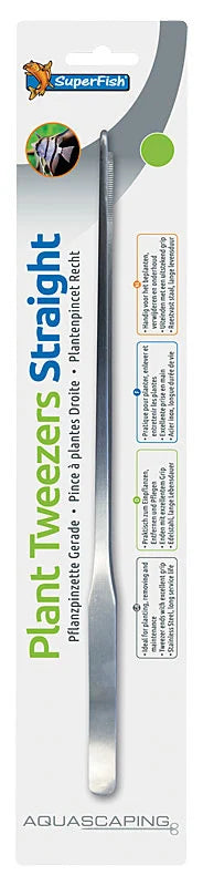 Pinza para plantas de acero inoxidable 37CM recta - Superfish