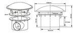 Floor drain with trap 110mm heavy duty - Aquaforte