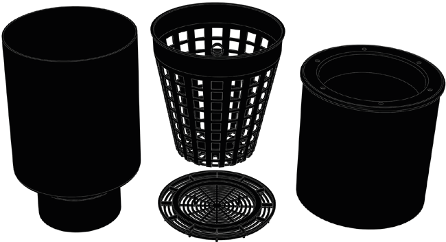 Floating Skimmer Ø200 With Basket - Aquaforte