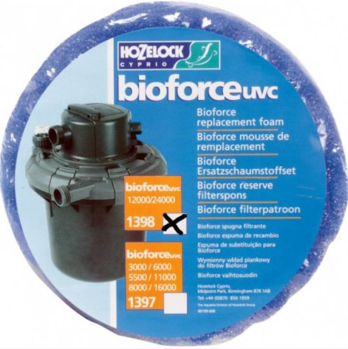 Filter media suitable for Hozelock Bioforce 12,000/24,000 - Maja Koi