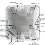 Ultimate ECO Spa 002 Gris foncé - Jacuzzi 4 places - Baignoire de bien-être