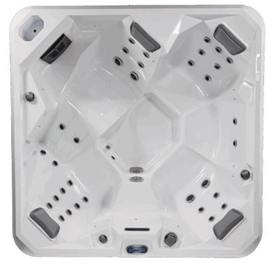 Ultimate ECO Spa 004 Dunkelgrau - 4-Personen-Jacuzzi - Wellness-Wanne