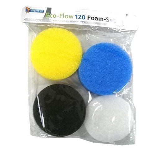 4x Eco Flow 120 Schaumstoff-Set - SuperFish