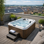Infinity Spa 007 – Jacuzzi de lujo y compacto para 2 personas – Teca