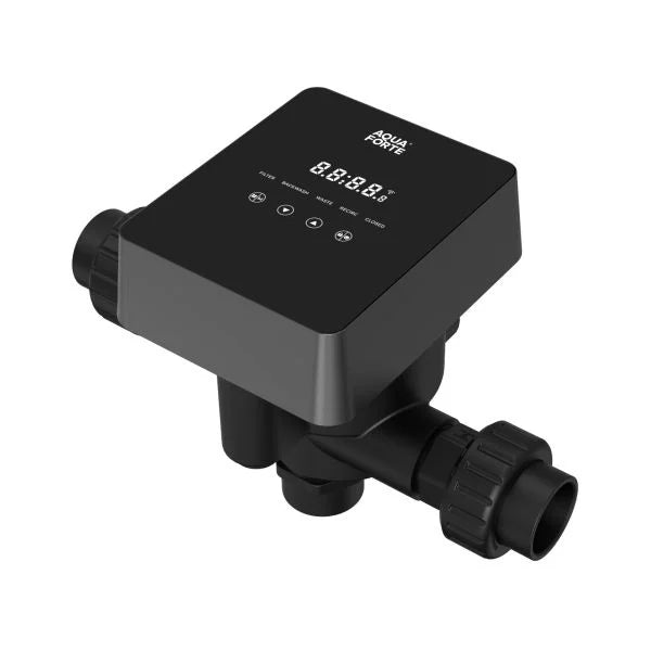 Universal automatic 6-way valve for filters with iWash side connection