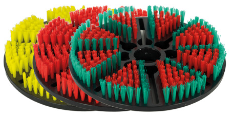 Vacogrip red hard brush for Biber - AquaForte