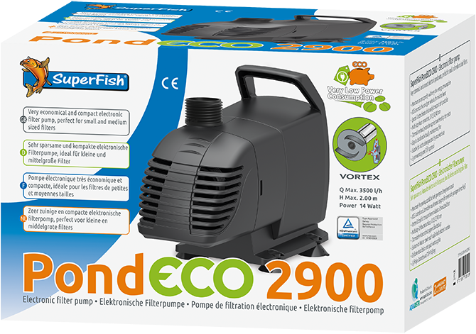 Pond Eco 2900  14 Watts - Pompe pour bassin - SuperFish