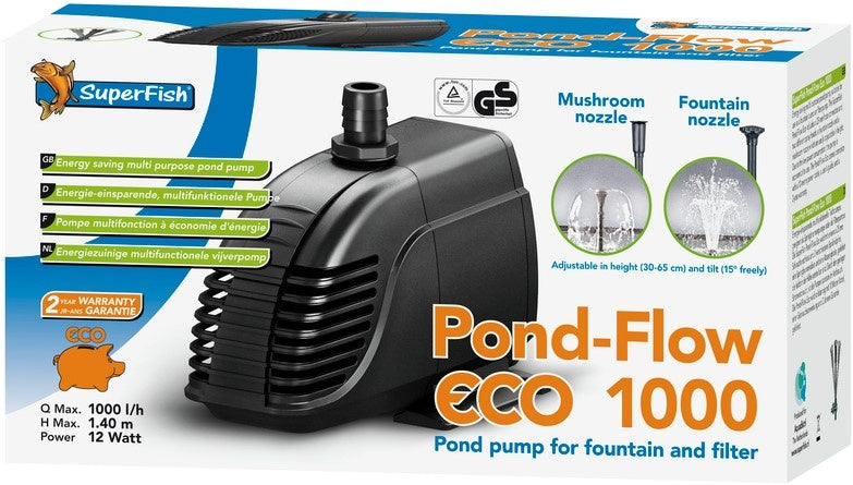 Pond Flow Eco 1000 - Pompa per stagno - SuperFish