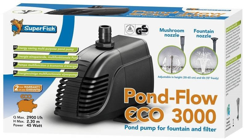 Pond Flow Eco 3000 - Pompa per stagno - SuperFish