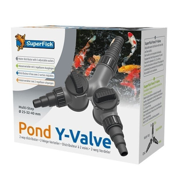 Rubinetto a Y per stagno 25-32-40 mm - SuperFish