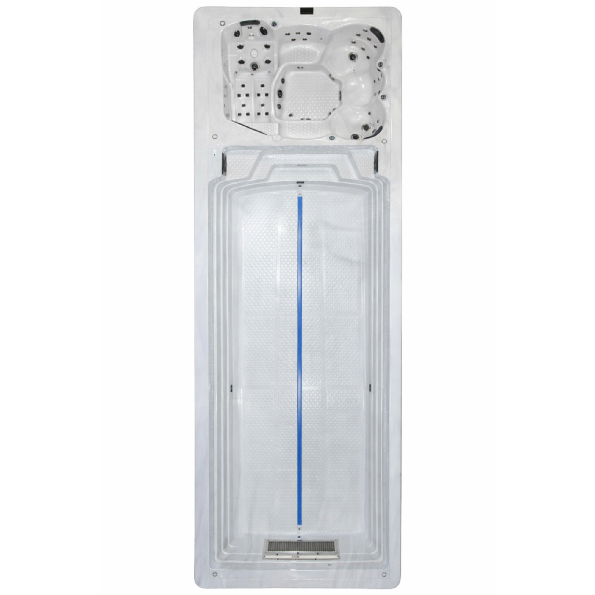 Swimstream 1000 Vasca da bagno - 10000×2300×1500 mm - Vasca benessere