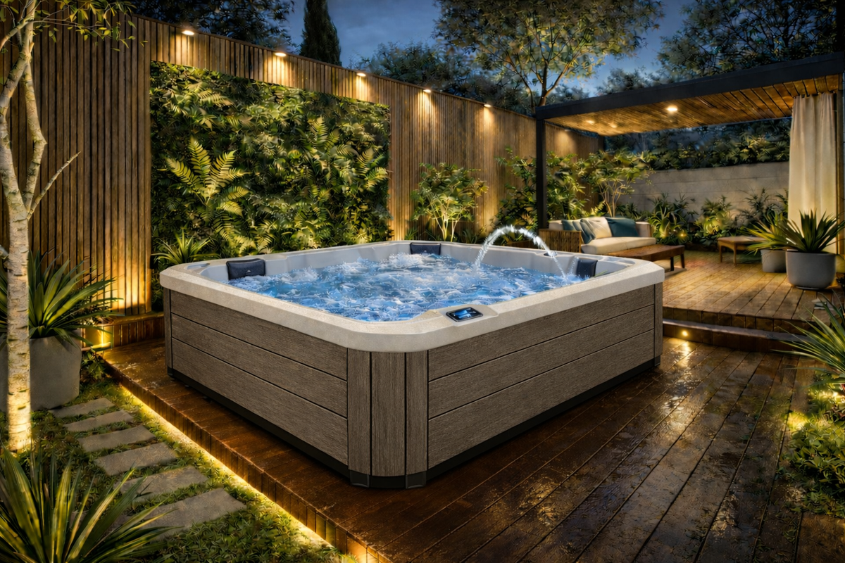 Ultimate ECO Spa 001 Teak - 3-Person Jacuzzi - Wellness Tub
