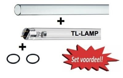 55-W-Set (Lampe/Quarzglas/O-Ringe)