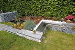 Wolga perfilado de acero inoxidable 4x30x98cm - Ubbink