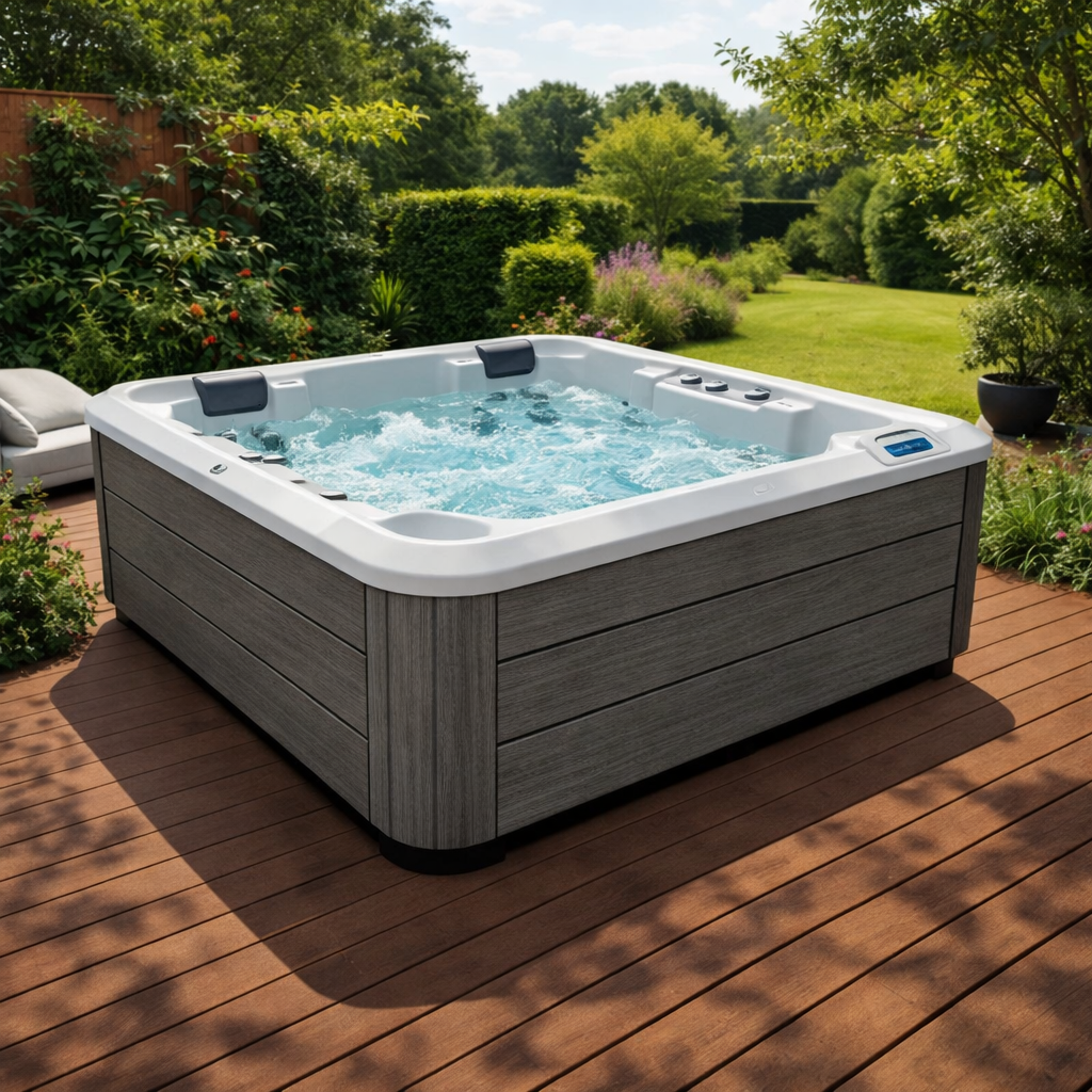 Ultimate ECO Spa 002 Teak - Jacuzzi 4 places - Baignoire de bien-être