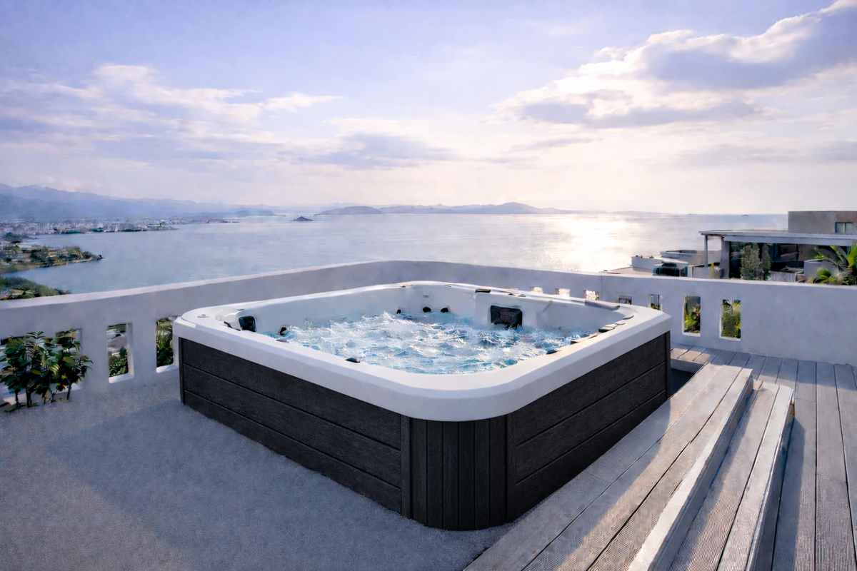 Ultimate ECO Spa 005 Dark Grey - 4-Persoons Jacuzzi - Wellness Tub