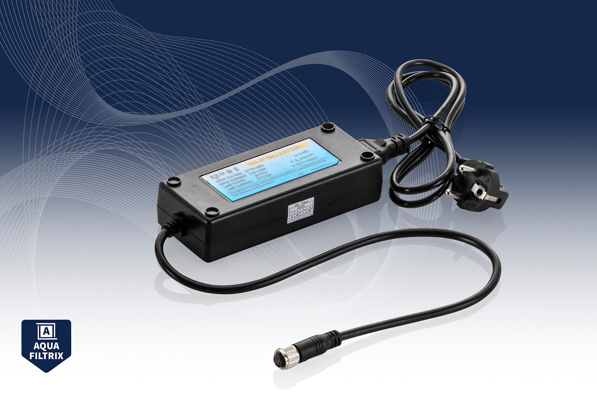 Ballast/Trafo für Unterwasser-UV 33–87 W - Aquafiltrix