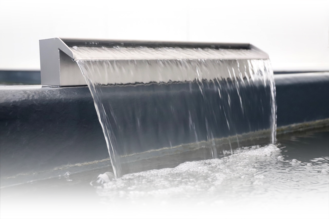 Cascata in acciaio inox 100 cm – AquaKing