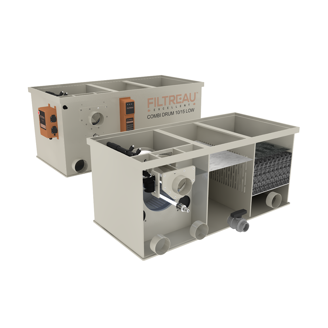 Filtro a tamburo WMC Combi Drum 10/15 Low Gravity - Filtreau