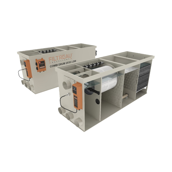 WMC Combi Drum 25/30 Low In Line Trommelfilter - Filtreau