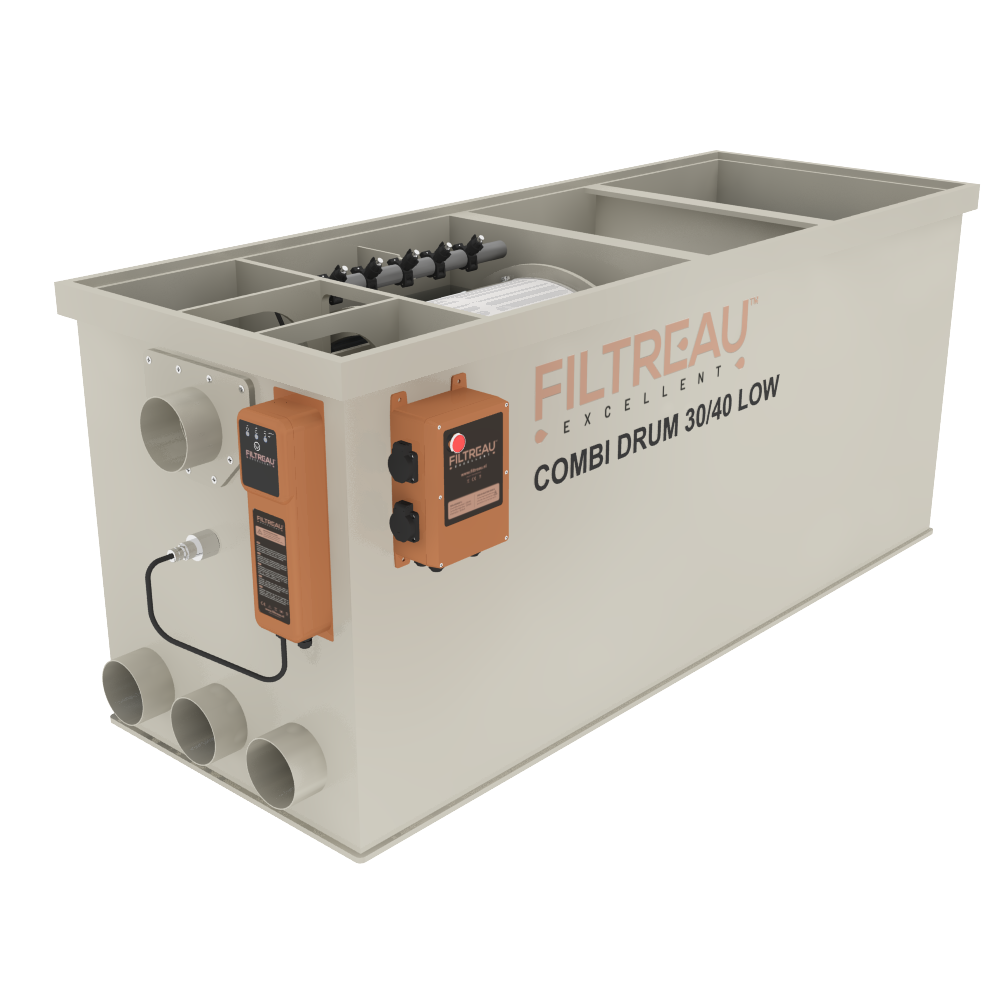 WMC Combi Drum 30/40 Low In Line Trommelfilter - Filtreau