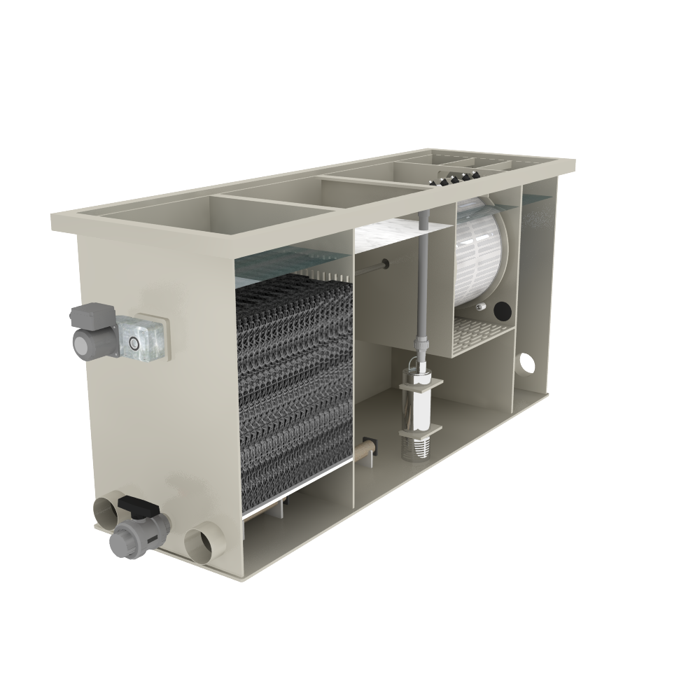 WMC Combi Drum 30/45 L In Line trommelfilter - Filtreau