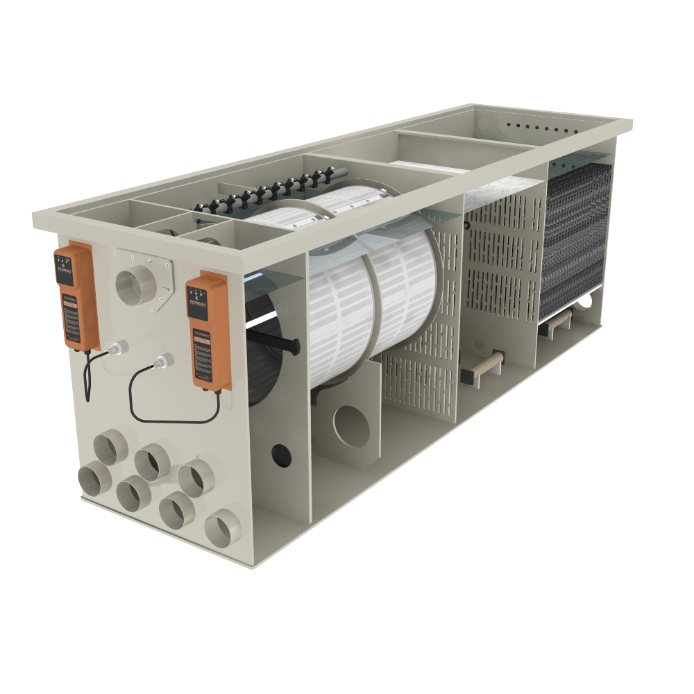 WMC Combi Drum 80/100 XXL In Line trommelfilter - Filtreau
