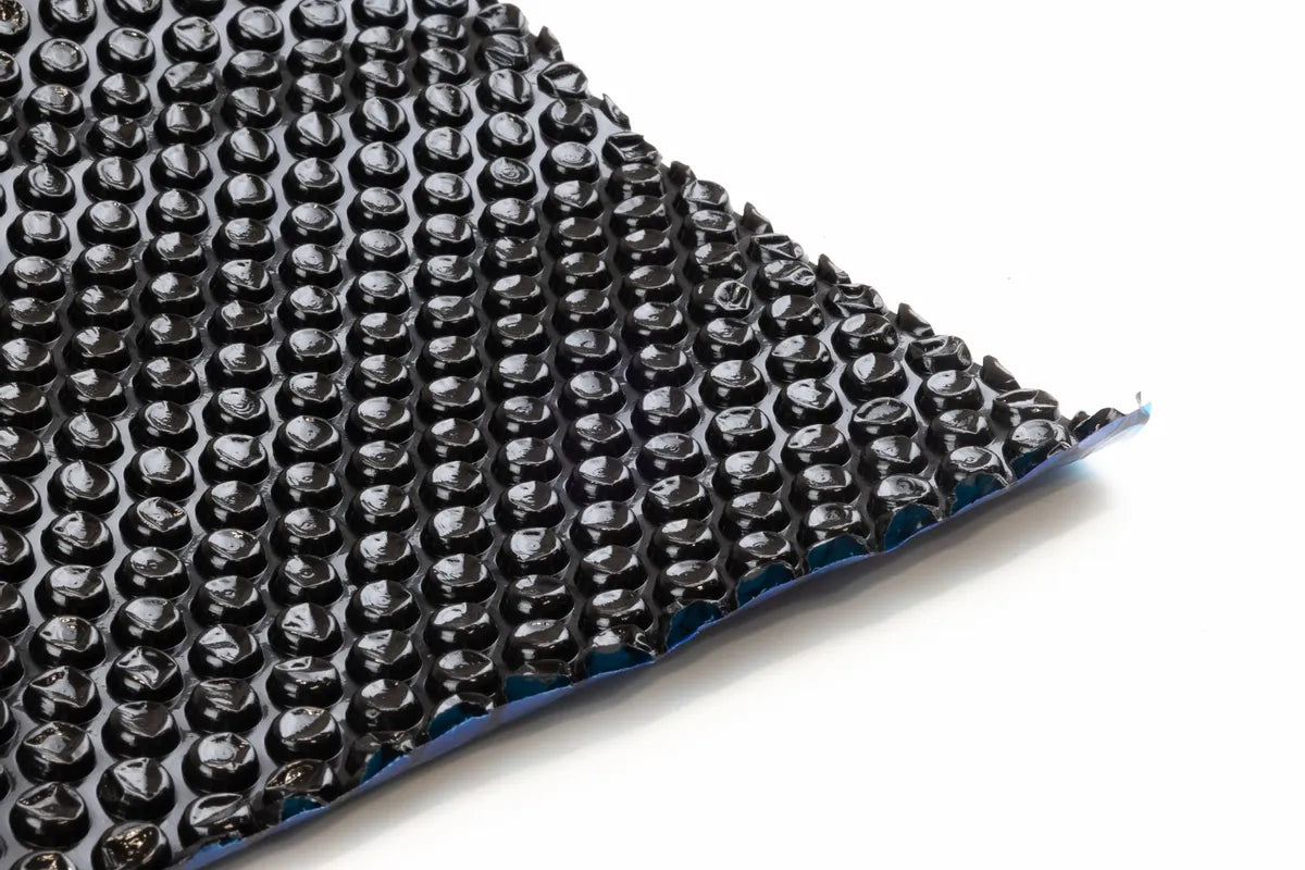 Coperta solare ovale - 488/485 x 305/360 cm (misura telo 468 x 278) - Nero/Blu - W'eau